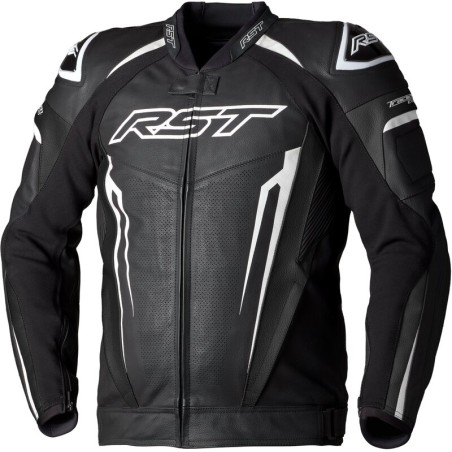 Chaqueta de cuero RST TracTech Evo 5 CE hombre - Negro / Blanco / N...