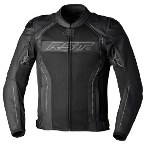 Chaqueta de cuero RST S-1 Mesh CE hombre - Negro