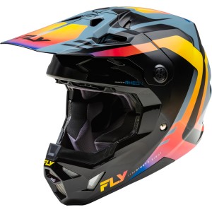 Casco FLY RACING Formula CP Krypton - Gris / Negro / Electric Fade