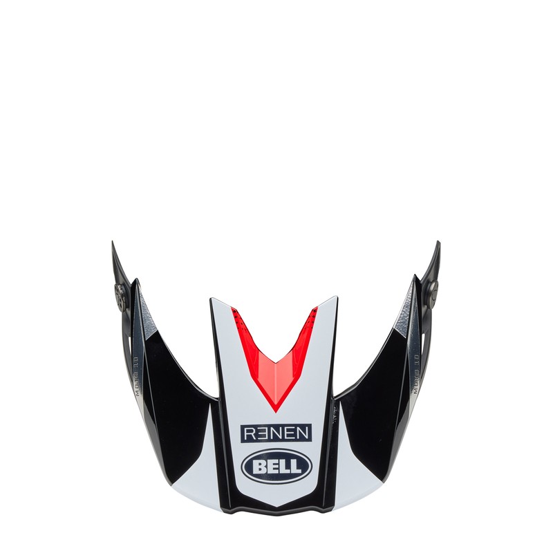 Visera BELL Moto-10 - Renen Raycon Matte Gloss Black/White