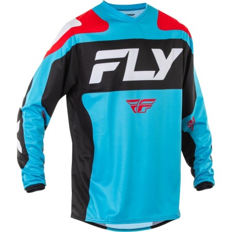 Camiseta FLY RACING F-16 - Azul claro / Rojo / Negro