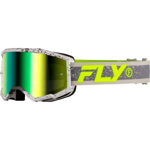 Gafas FLY RACING Zone - Gris oscuro / Hi-Vis - Lente Iridiscent Gre...