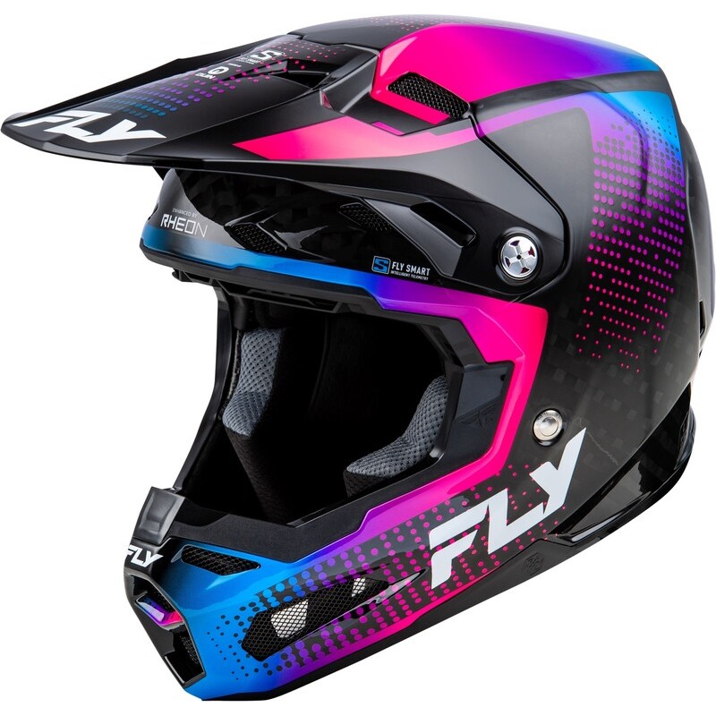 Casco FLY RACING Formula S Carbon Protocol - Carbono negro / Azul /...