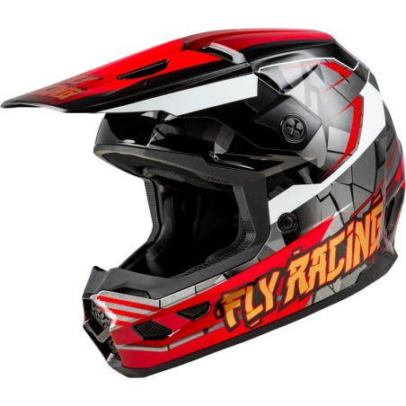 Casco infantil FLY RACING Kinetic Scorched - Rojo / Negro / Blanco