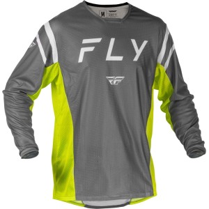 Camiseta FLY RACING Kinetic Mesh - Gris / Amarillo