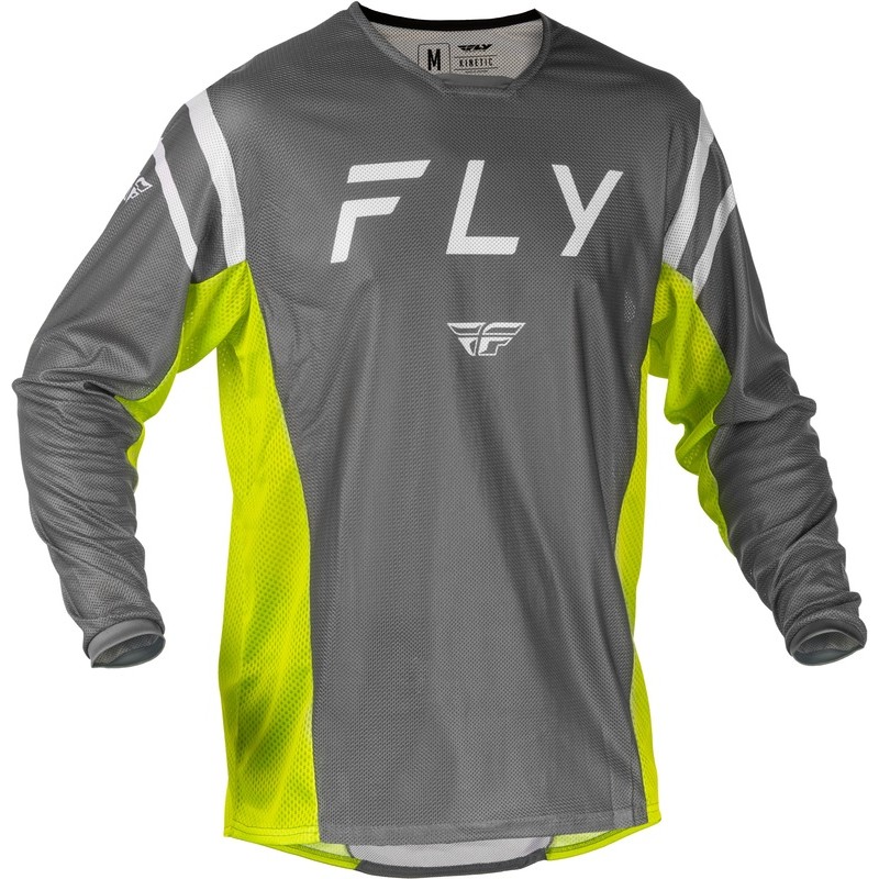 Camiseta FLY RACING Kinetic Mesh - Gris / Amarillo