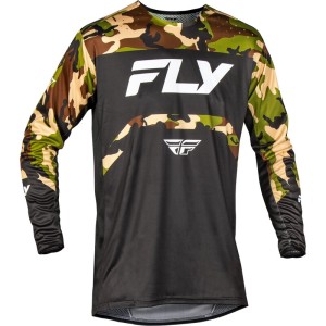 Camiseta infantil MTB FLY RACING Rayce - Negro / Camo