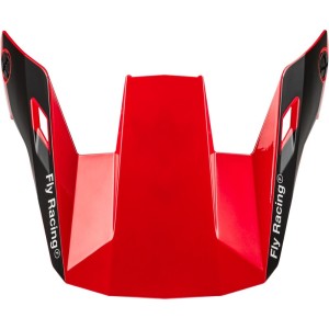 Visera FLY RACING para casco MTB Rayce - Rojo / Negro / Blanco