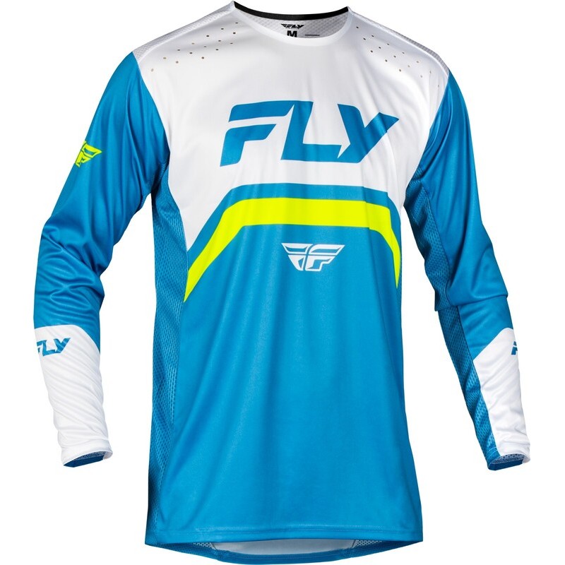 Camiseta MTB FLY RACING Rayce - Azul / Blanco / Lima