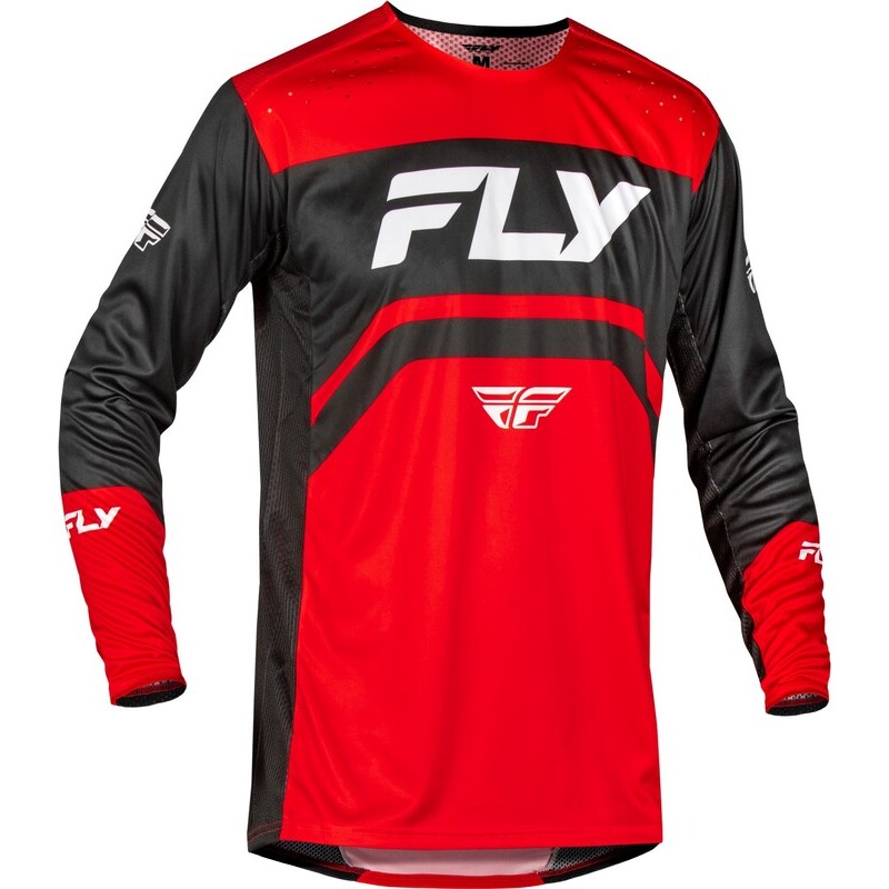 Camiseta MTB FLY RACING Rayce - Rojo / Negro / Blanco