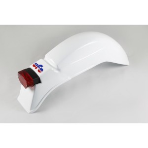 Guardabarros trasero universal UFO enduro con luz Ktm GS, Cagiva, W...