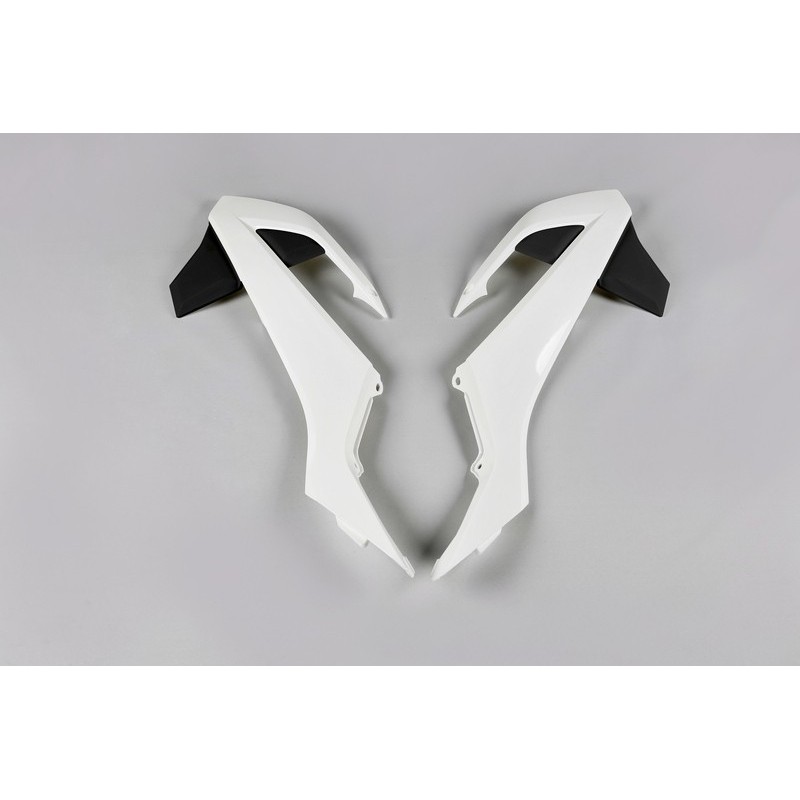Plásticos laterales de radiador UFO KTM negro/blanco KT04073-999K