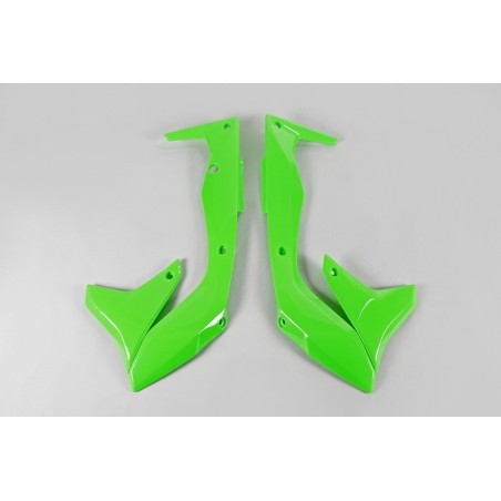 Paneles laterales radiador UFO verde fluor Kawasaki KX450F