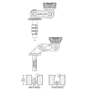 Soporte de montaje de la columna de dirección QUAD LOCK Pro