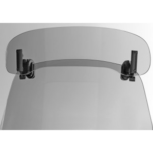 Spoiler MRA transparente tipo VSA.B (33/22cm) con abrazaderas