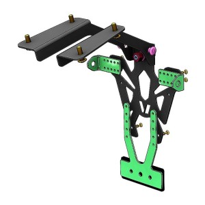 Portamatrículas Yamaha MT-03 negro V PARTS