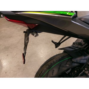 Portamatrículas Kawasaki ZX-6R negro V PARTS