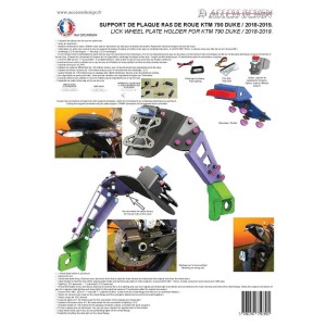 Portamatrículas KTM 790 DUKE negro