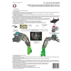 Portamatrículas Kawasaki Z900 RS negro