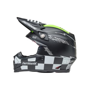 Casco BELL Moto-9S Flex - Fasthouse Smoke Bomb Matte Gloss Black/Hi...