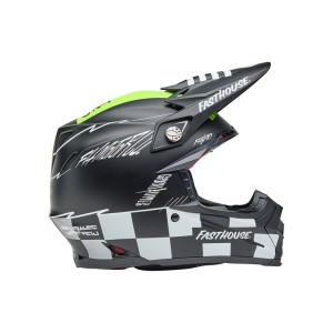 Casco BELL Moto-9S Flex - Fasthouse Smoke Bomb Matte Gloss Black/Hi...