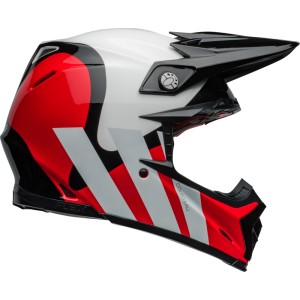 Casco BELL Moto-9S Flex - Hello Cousteau Stripes Gloss White/Red