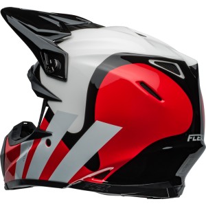 Casco BELL Moto-9S Flex - Hello Cousteau Stripes Gloss White/Red