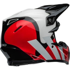Casco BELL Moto-9S Flex - Hello Cousteau Stripes Gloss White/Red