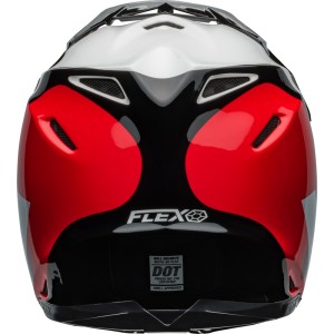 Casco BELL Moto-9S Flex - Hello Cousteau Stripes Gloss White/Red