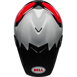 Casco BELL Moto-9S Flex - Hello Cousteau Stripes Gloss White/Red