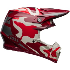 Casco BELL Moto-9S Flex - Ferrandis Méchant Gloss Red/Silver