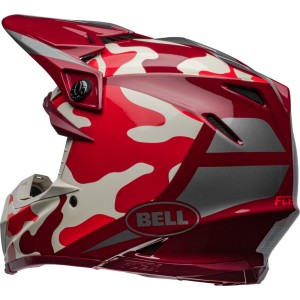 Casco BELL Moto-9S Flex - Ferrandis Méchant Gloss Red/Silver
