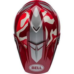 Casco BELL Moto-9S Flex - Ferrandis Méchant Gloss Red/Silver