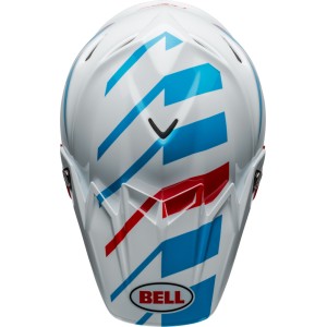 Casco BELL Moto-9S Flex - Banshee Gloss White/Red