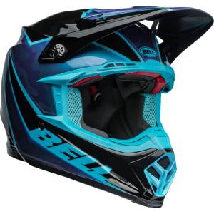 Casco BELL Moto-9S Flex - Sprite Gloss Black/Blue