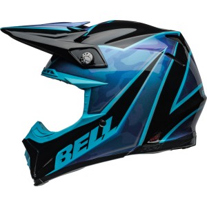 Casco BELL Moto-9S Flex - Sprite Gloss Black/Blue