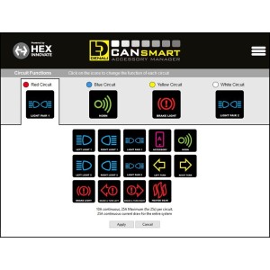 Kit de faro antiniebla LED DENALI D3 con controlador CANsmart™ GEN II
