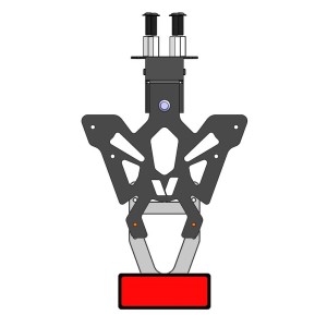 Soporte matrícula V PARTS