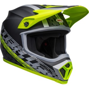 Casco BELL MX-9 Mips Offset - Mate Negro/Amarillo Hi-Viz