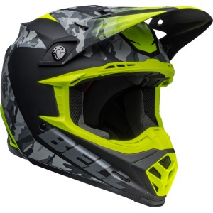 Casco BELL MOTO-9 MIPS VENOM Negro Mate/Amarillo, 60-61 / Talla XL