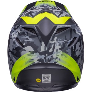 Casco BELL MOTO-9 MIPS VENOM Negro Mate/Amarillo, 60-61 / Talla XL