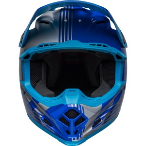 Casco BELL MOTO-9 MIPS LOUVER Gris/Azul, 60-61 / Talla XL