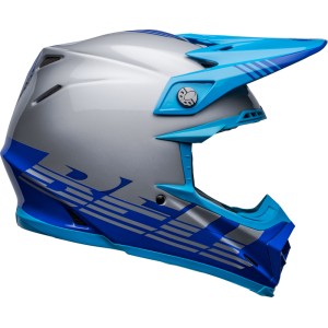 Casco BELL MOTO-9 MIPS LOUVER Gris/Azul, 60-61 / Talla XL