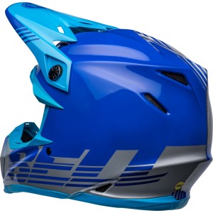 Casco BELL MOTO-9 MIPS LOUVER Gris/Azul, 60-61 / Talla XL