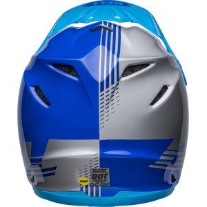 Casco BELL MOTO-9 MIPS LOUVER Gris/Azul, 60-61 / Talla XL