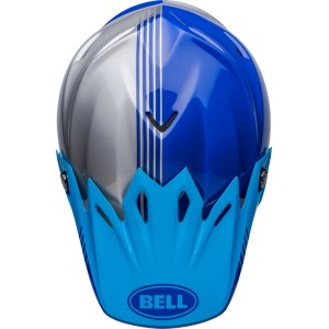Casco BELL MOTO-9 MIPS LOUVER Gris/Azul, 60-61 / Talla XL