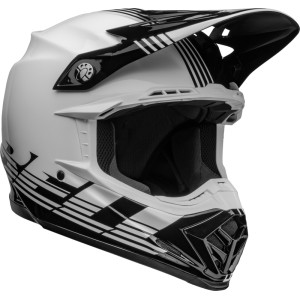 Casco BELL MOTO-9 MIPS LOUVER Negro/Blanco, 60-61 / Talla XL