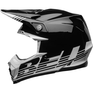 Casco BELL MOTO-9 MIPS LOUVER Negro/Blanco, 60-61 / Talla XL