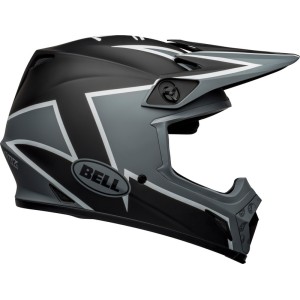 Casco Bell MX-9 Mips Twitch - Mate Negro/Gris/Blanco