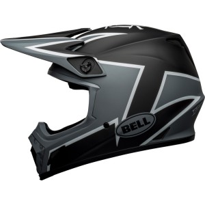 Casco Bell MX-9 Mips Twitch - Mate Negro/Gris/Blanco